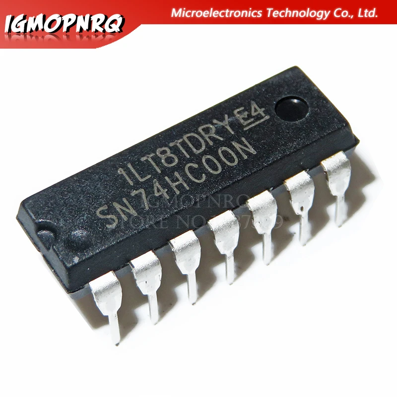10PCS SN74HC00 DIP14 SN74HC00 74HC00 74HC00 DIP Integrated IC