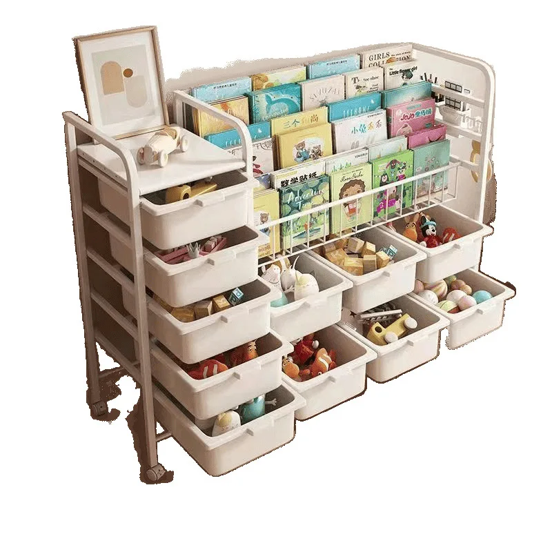 

Children's reading baby bookcase floor storage simple shelf