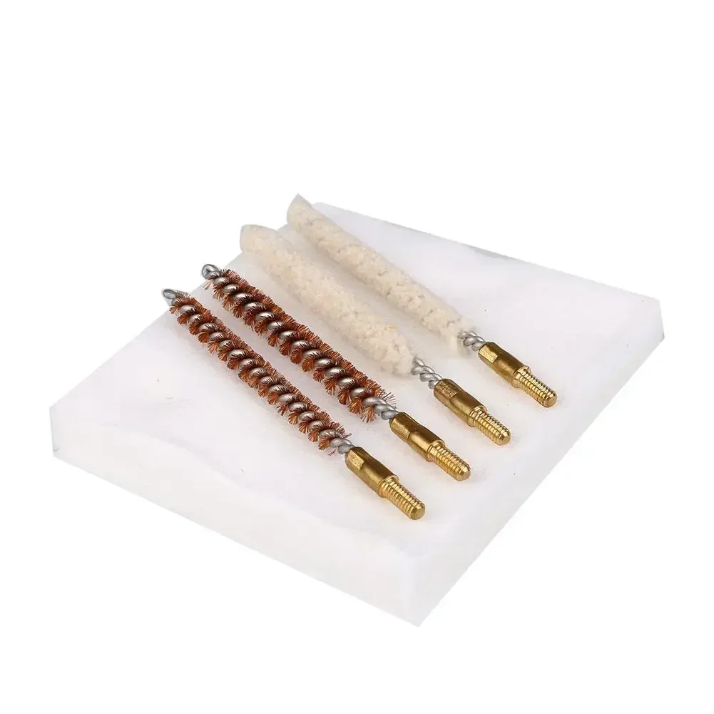 Tactical Rifle Gun Cleaning Kit Barrel Wire Brush Clothes Wool Mops for Hunting .177 .22 22LR Pistol Set view 6