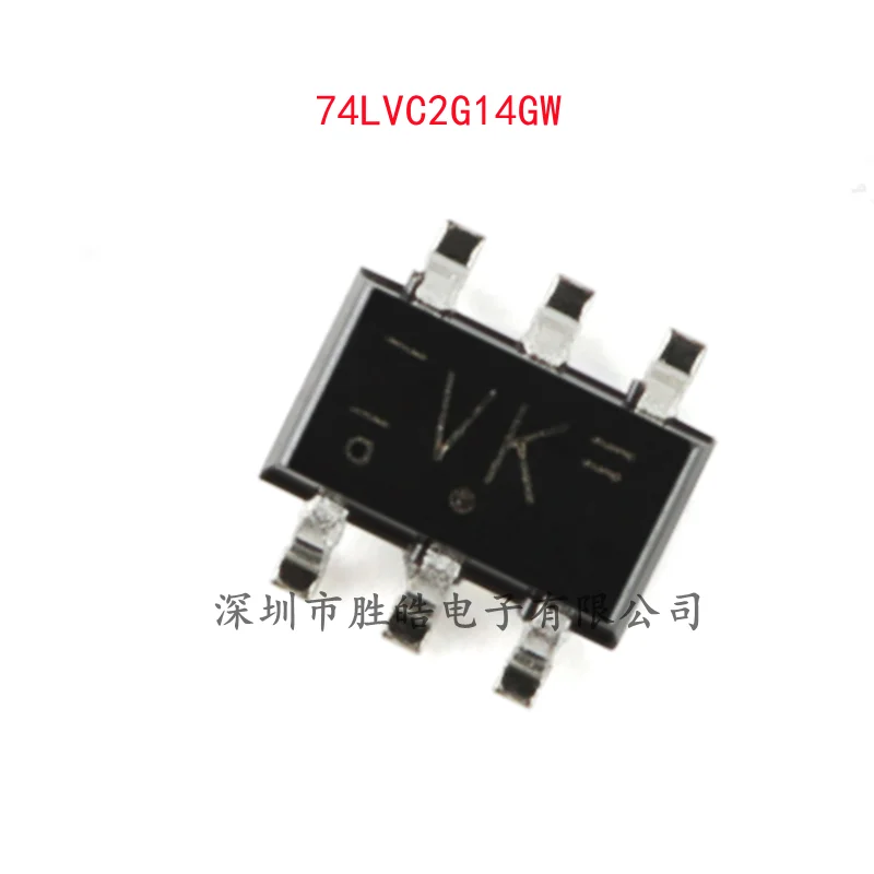 (10PCS)  NEW   74LVC2G14GW , 125    74LVC2G14    Double Channel Schmitt Trigger   SOT-363   74LVC2G14GW   Integrated Circuit