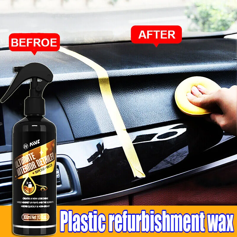 

Реставратор автомобильного пластика Назад к черному блеску Средства для чистки автомобиля Восстановление пластиковой кожи Автоматическое средство для полировки и ремонта покрытия