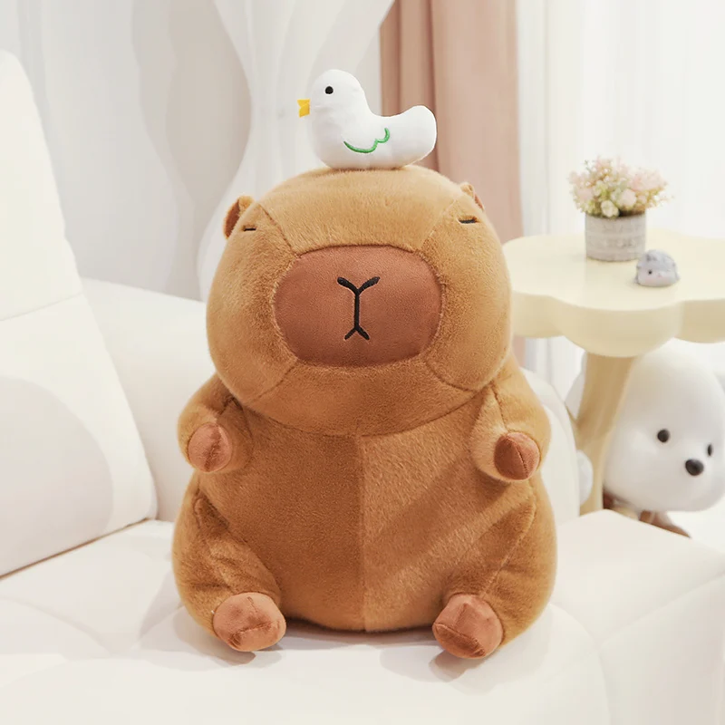 Kreskówka kapibara pluszowe zabawki urocze zwierzę kapibara lalki Cosplay kapibara zabawka kapibara poduszka na prezenty urodzinowe