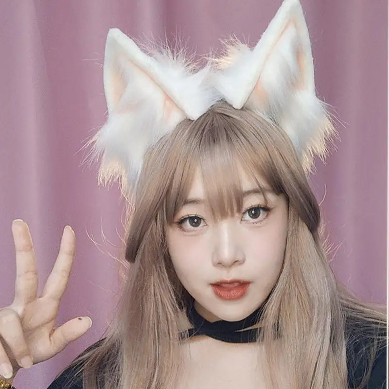 

R1WE Handmade Anime Cosplay Props Dynamic Ear Halloween Party Role Playing Headband