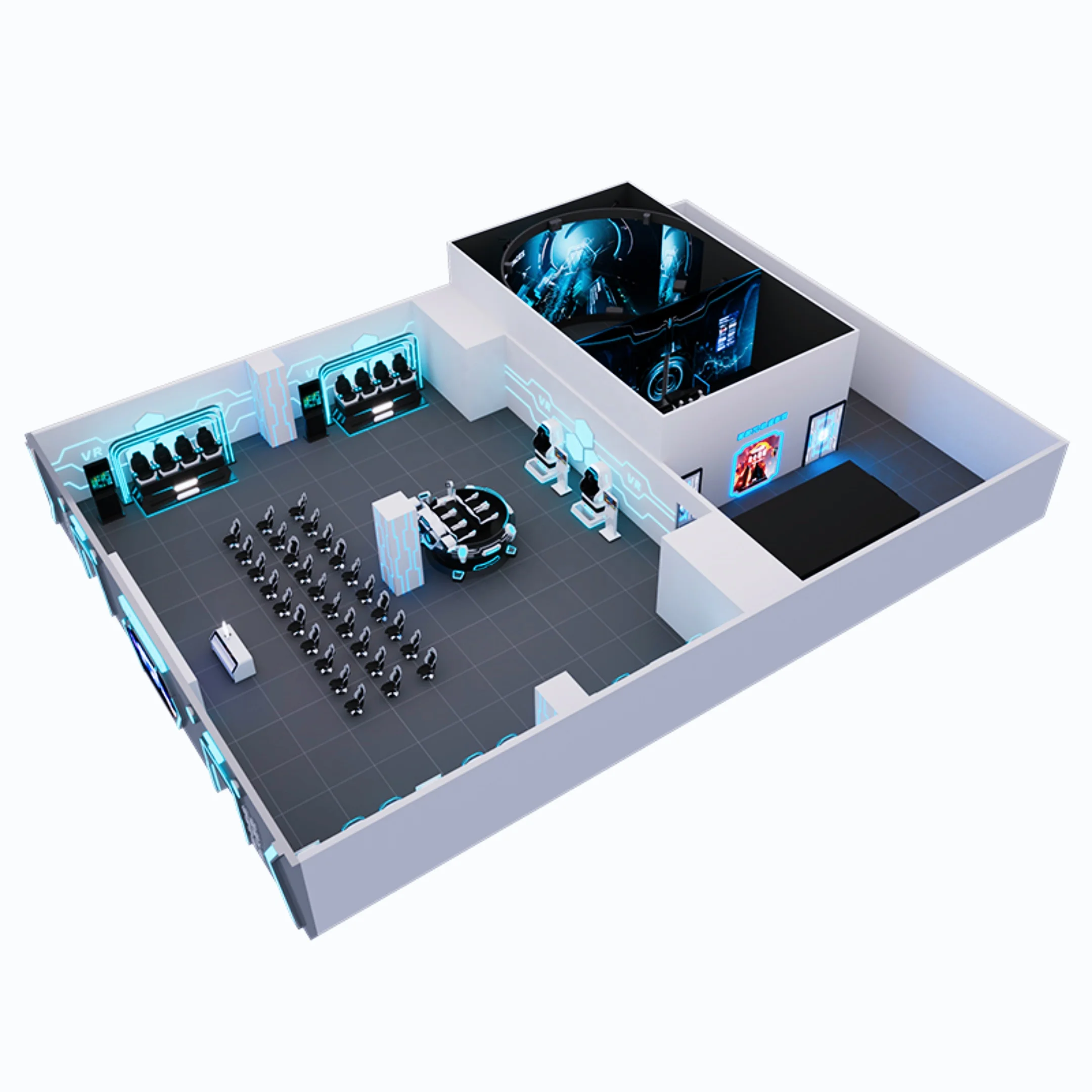VR Theme Park 2026 New VR Game Machine Simulator Supplier 5D 7D 9D 12D Interactive VR Attractions Virtual Reality Amusement Park