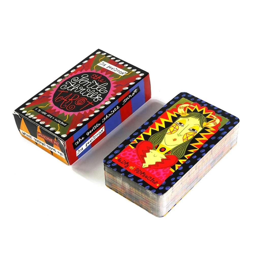 The Gentle Thrills Tarot 78 Cards Deck Beautiful Illustrated Traditional Tarot Beginner Friendly Fresh Artwor