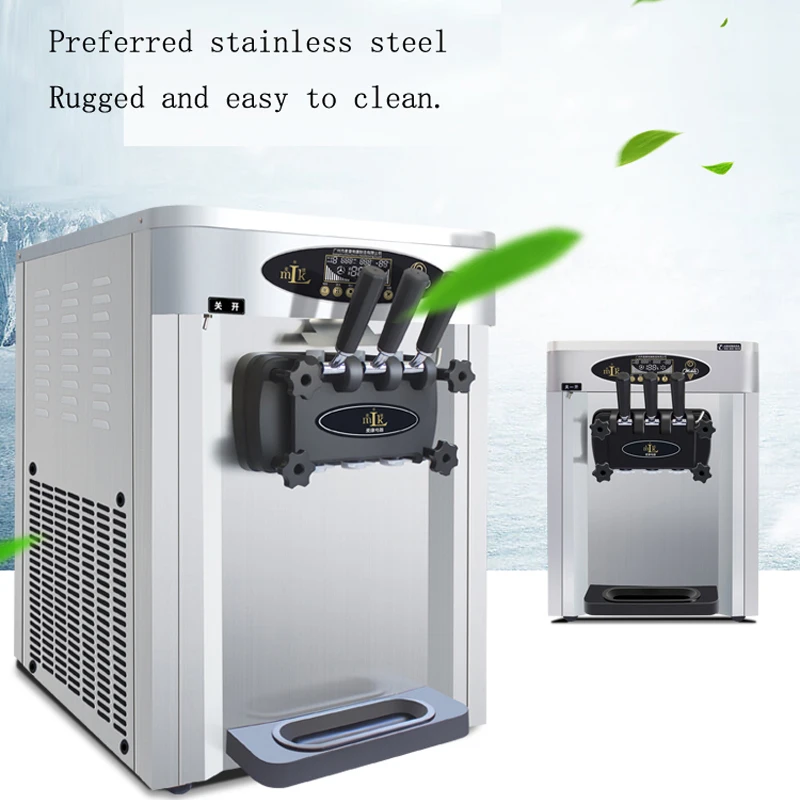 

Настольный автомат для приготовления мягкого мороженого из нержавеющей стали, торговый автомат для мороженого с высокой скоростью расширения