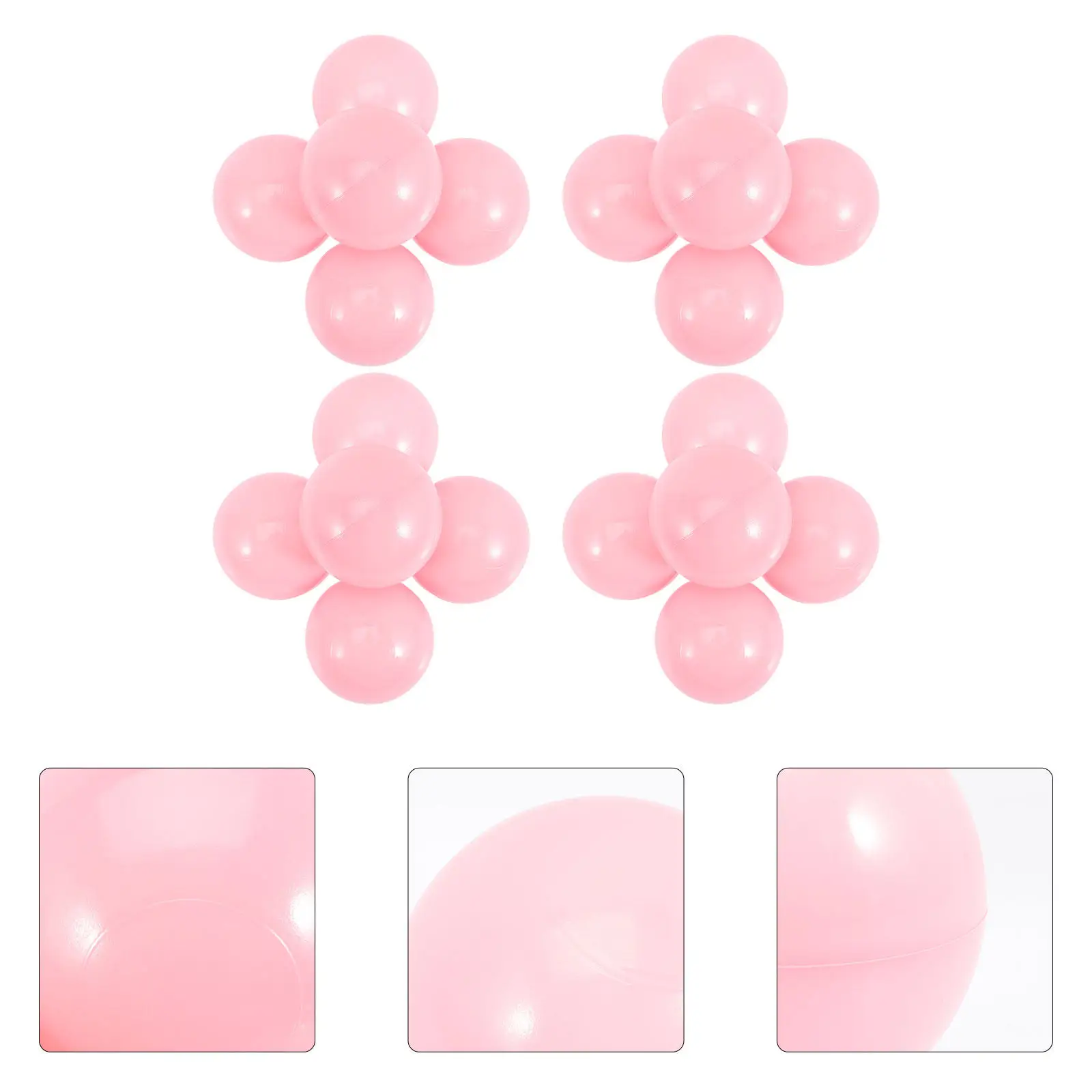 100Pcs Thickened Ocean Balls Colorful Round Balls for Ball Pits Trampoline Room Party Play Educational Swimming Pool