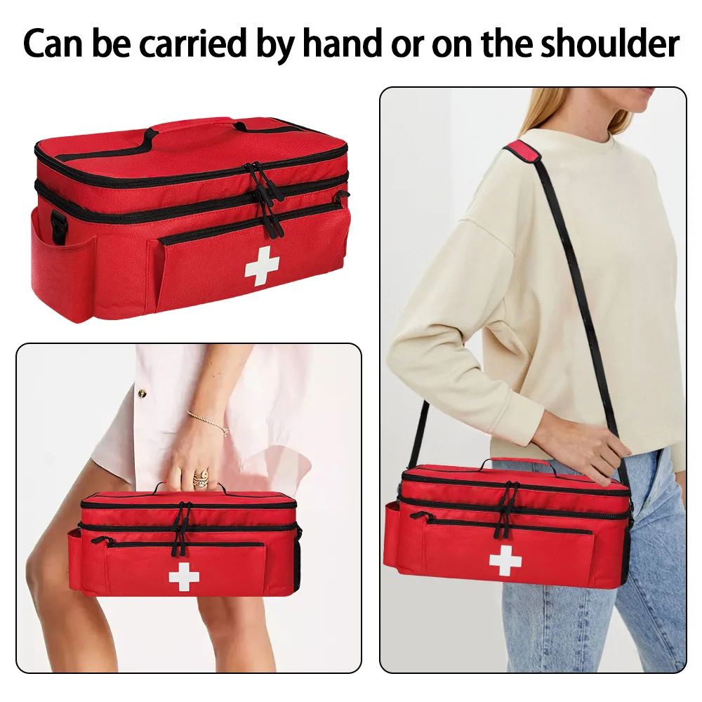 Portable Travel First Aid Kits For Home Outdoor Sports Emergency Kit Emergency Medical EVA Bag Emergency Blanket