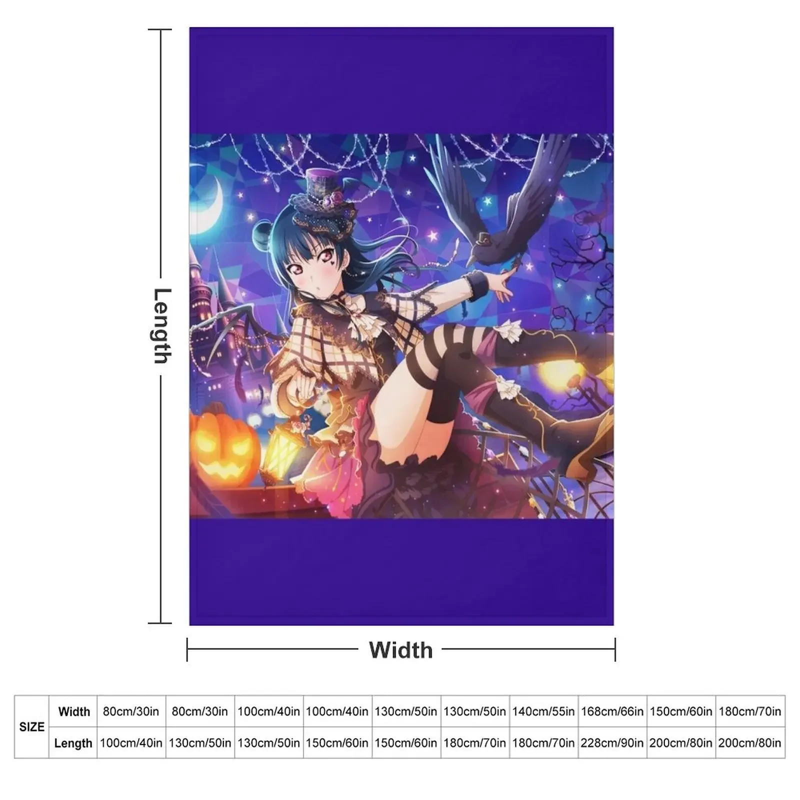Haunted Princess Yoshiko Yohane Tsushima LLSIFAS Throw Blanket Plaid Nap Picnic christmas gifts Blankets