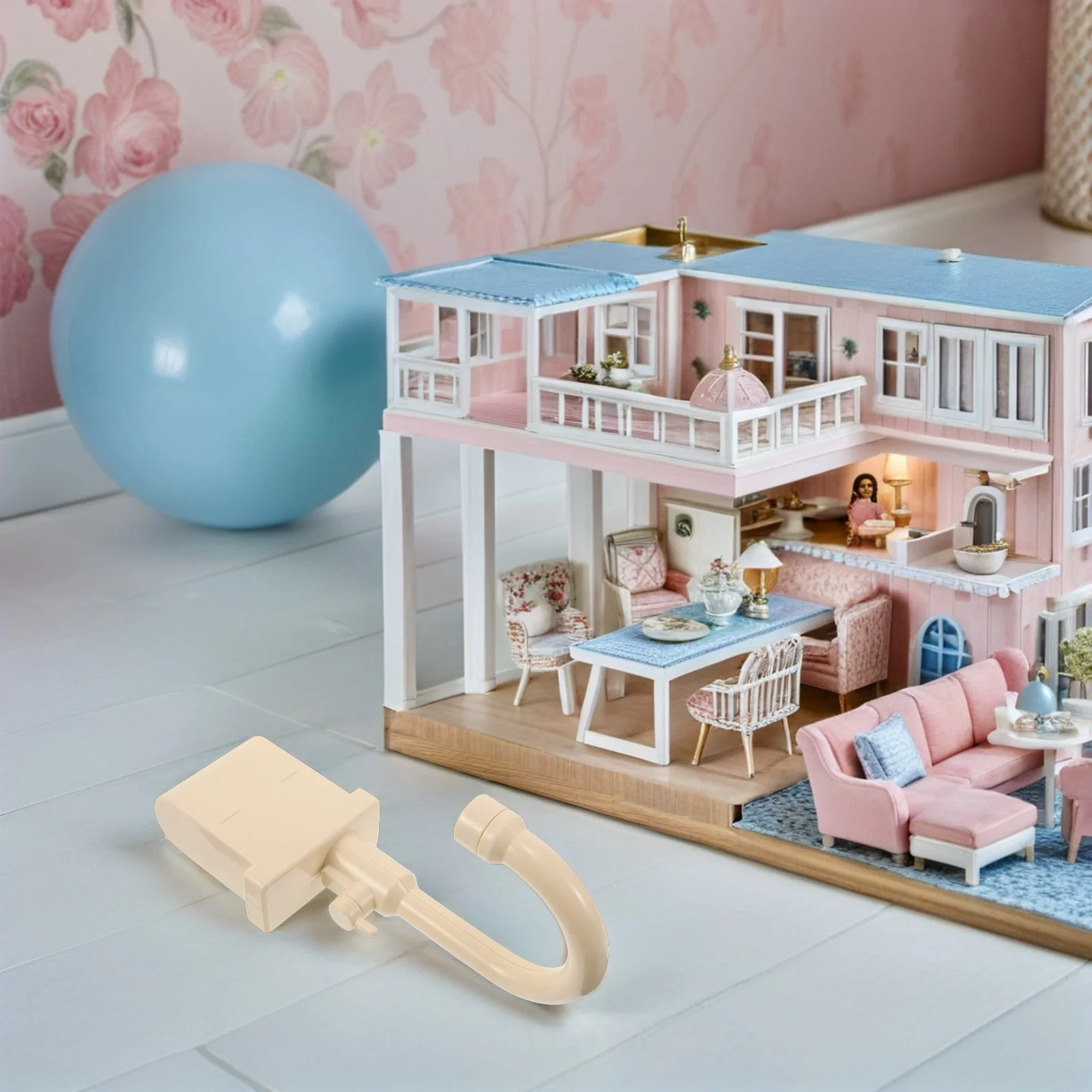 Évier électrique de jeu de rôle pour enfants, 2 pièces, avec robinet réaliste, fonction d'eau de circulation, accessoires de cuisine portables