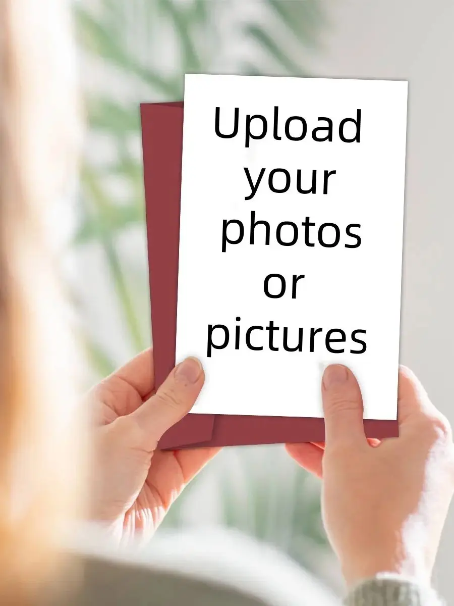 1 Stück individuelle personalisierte Fotobild-Grußkarte machen Erinnerungen für Hochzeit, Geburtstag, Jahrestag, Party, Einladung, Dankeschön – Detail 1