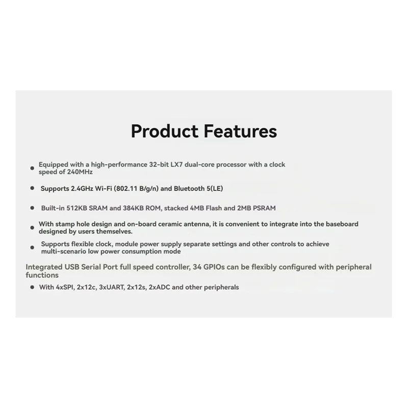 ABKI-ESP32-S3 Kit Pengembangan Mini Nol Mikrokontroler 240Mhz, Papan Pengembangan Mini BT 5.0 Ideal untuk Proyek Iot (dengan Terjual