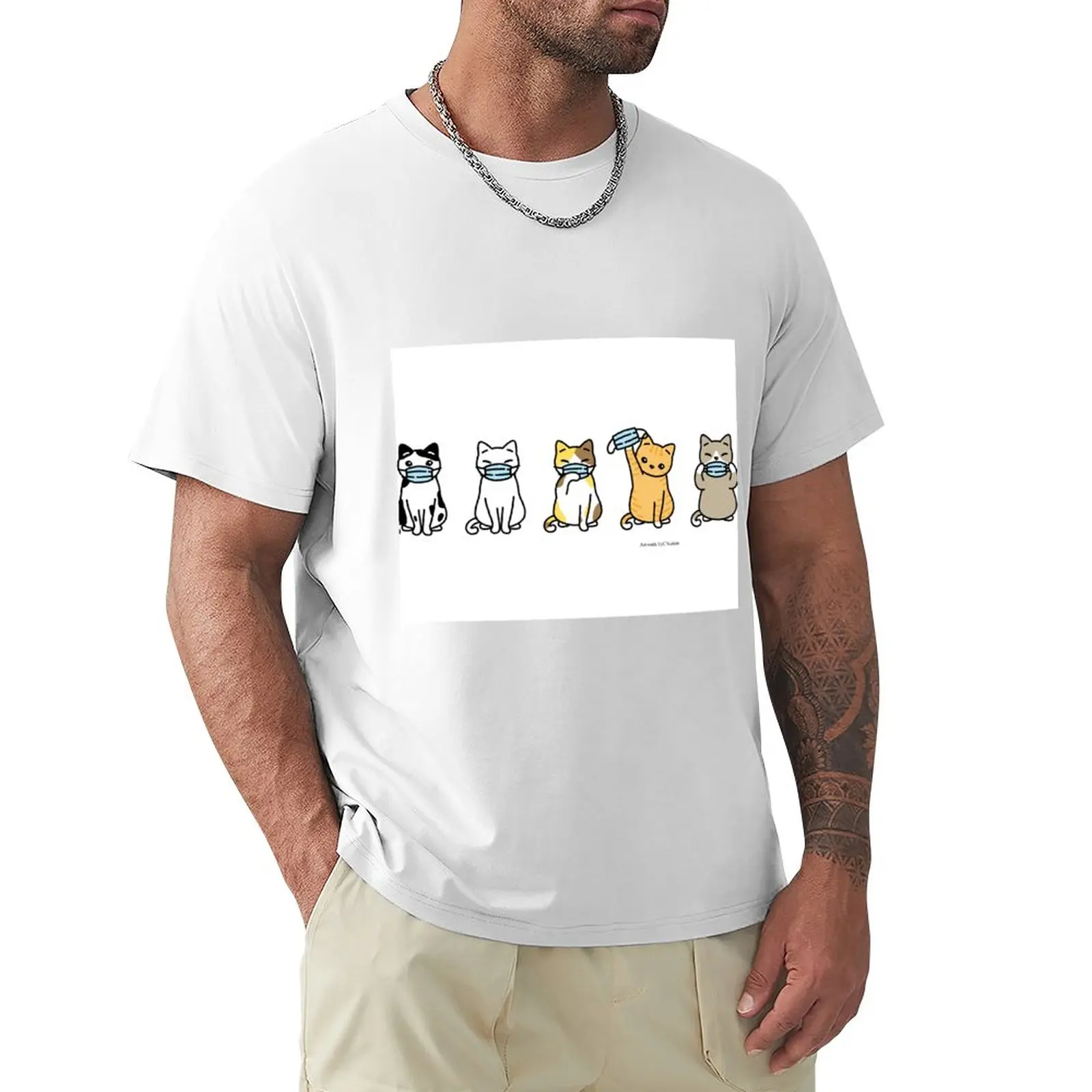 

Kitties with Masks II T-Shirt shirts graphic tees cute tops plus size tops designer t shirt men