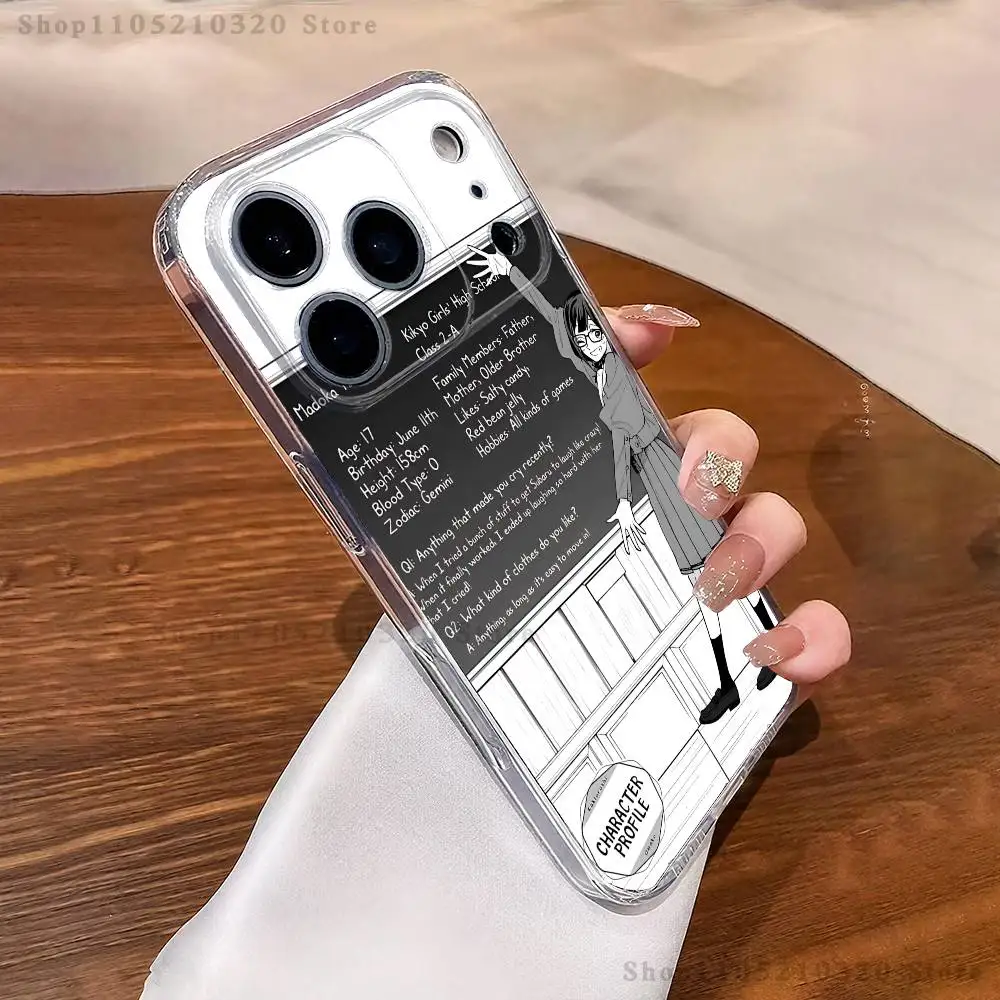 حافظة هاتف Y-Yuzuhara M-Madoka لهواتف iPhone 16,15,17,12,13,14,11 Max,Pro,Plus,X,XS,XR,SE4,E غطاء شفاف صغير #4