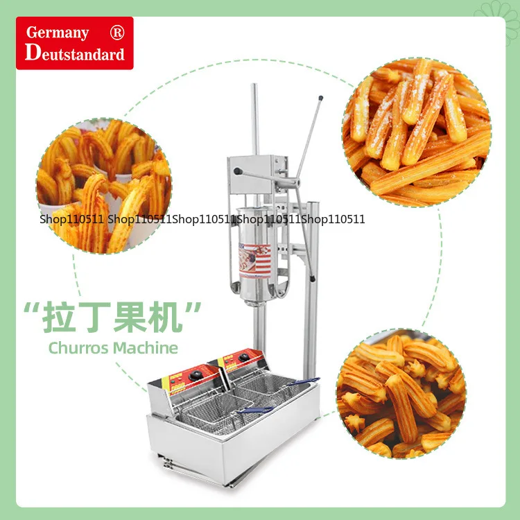 

Латинская машина для фруктов, машина для изготовления драгоценностей, испанские чуррос, латинские фруктовые закуски с фритюрницей, скручивающая машина, чуррос.