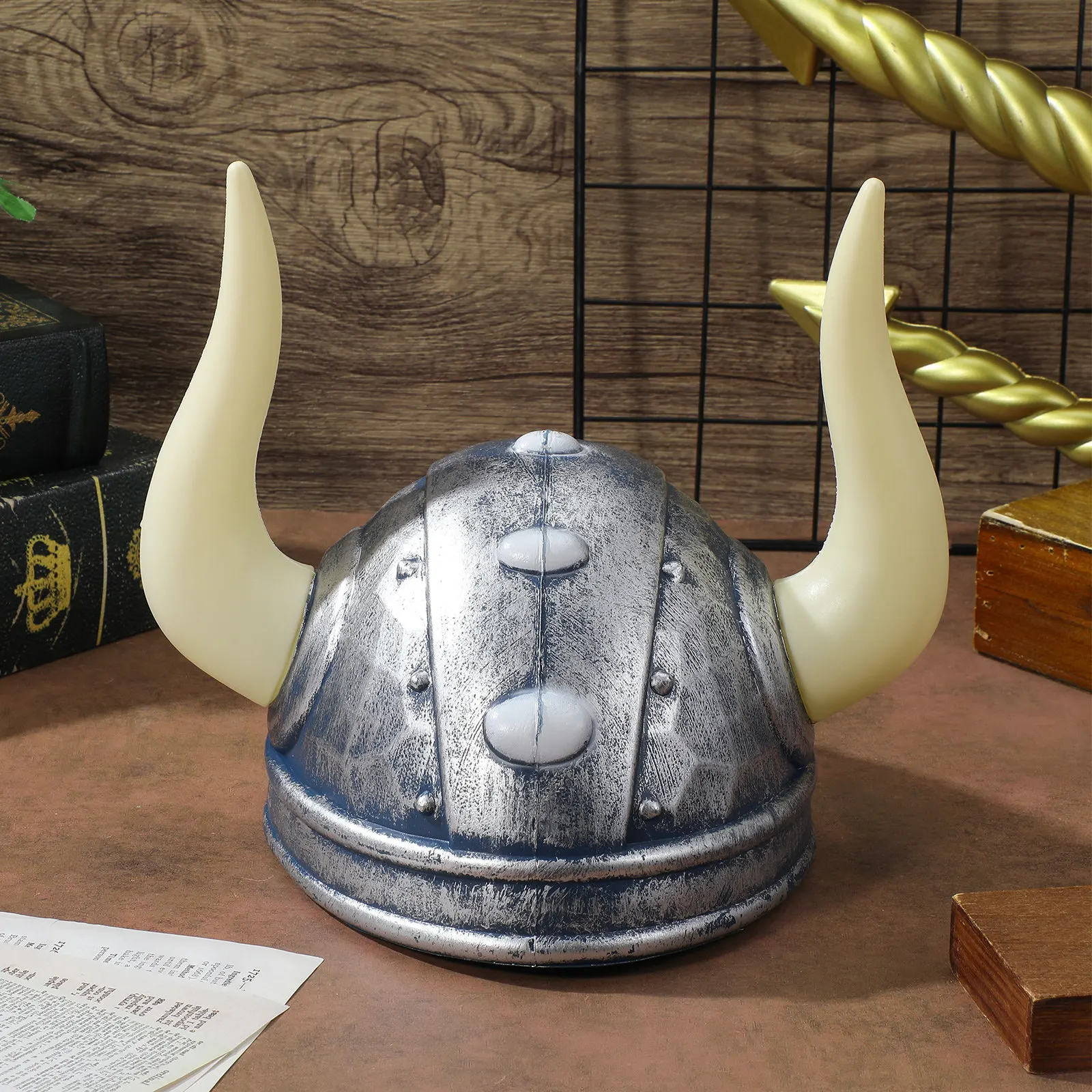 Viking Horn Hat Bull Ox Horns Lightweight Comfortable Kids Halloween Cosplay Costume Party Photo Prop Hats Horn Hats