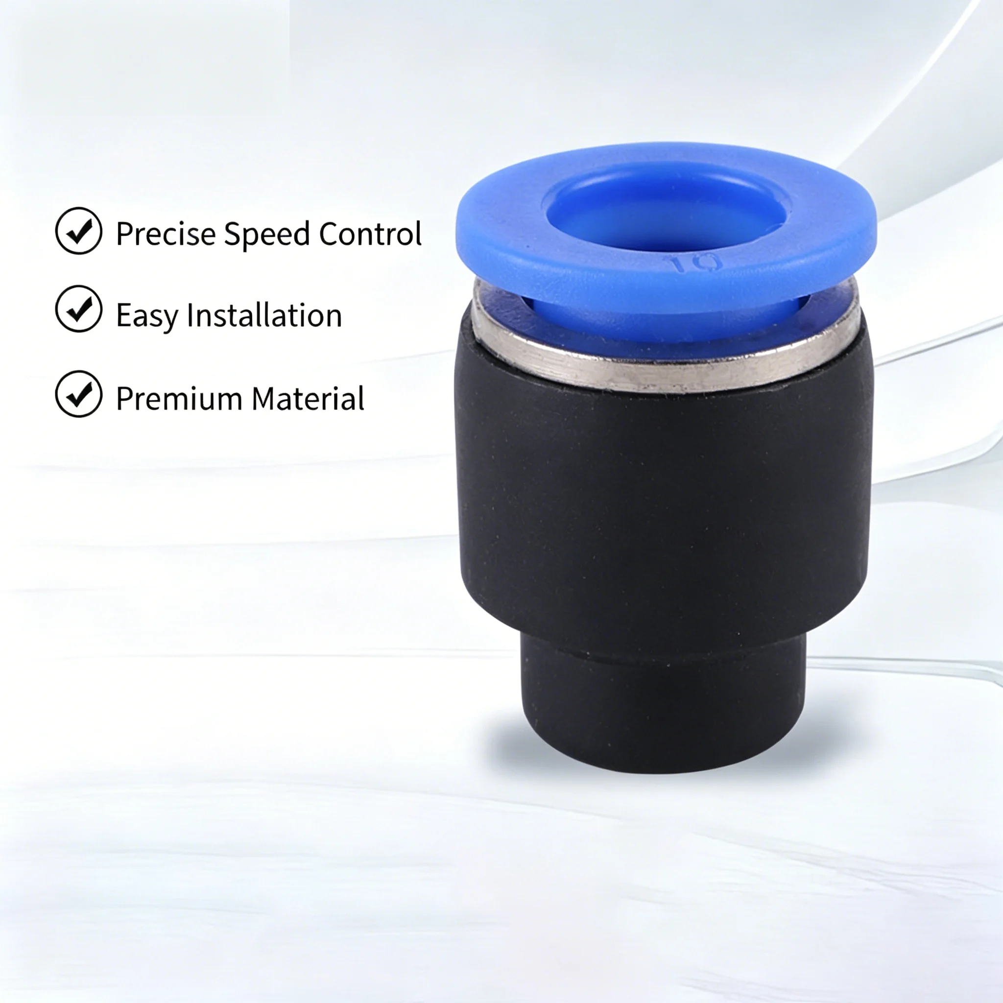 5PCS Pneumatic Connector Plug Pipe Cap Plastic PPF 4mm 6 8 10 12 14 MM  Prevent Air From Flowing Out Air Hose Sealing Connector