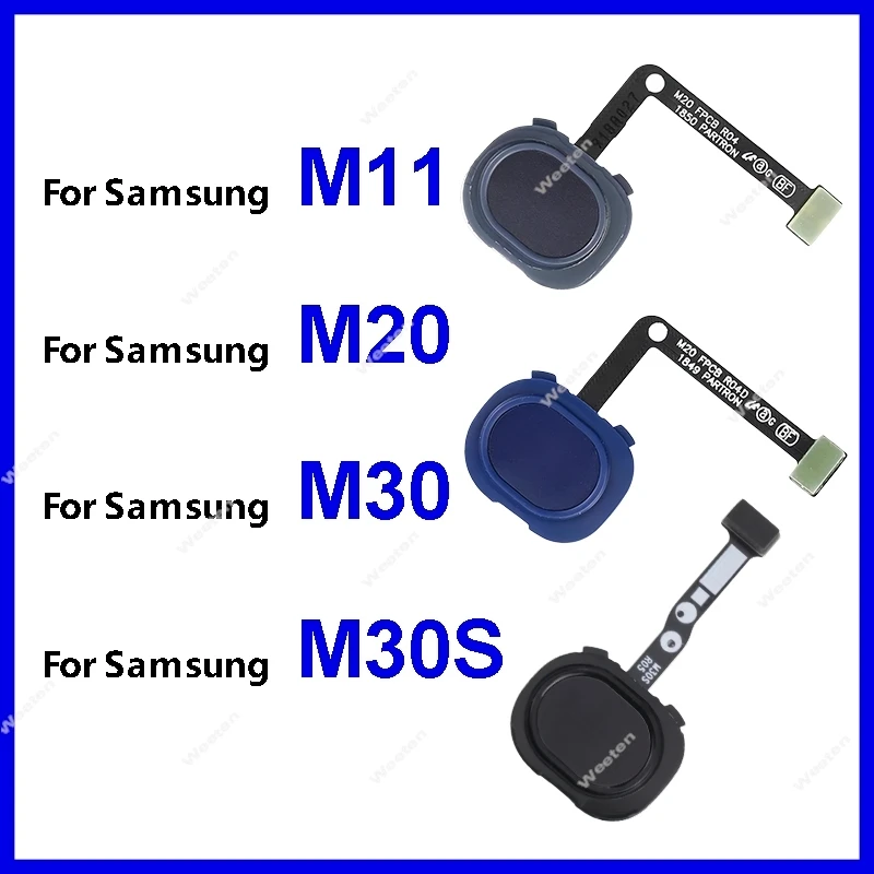 

use For Samsung Galaxy M11 M20 M30 M30S M115F M205F M305F M307F Fingerprint Touch ID Sensor Finger print Unlock Flex Cable Parts