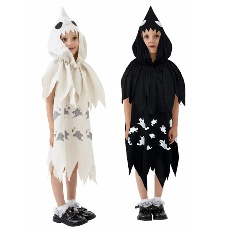 

Solid Kids Halloween Cosplay Costume for Toddler Boys Girls Stage Role Play Costumes Fancy Dress Tops+Hat Party Clothing Sets