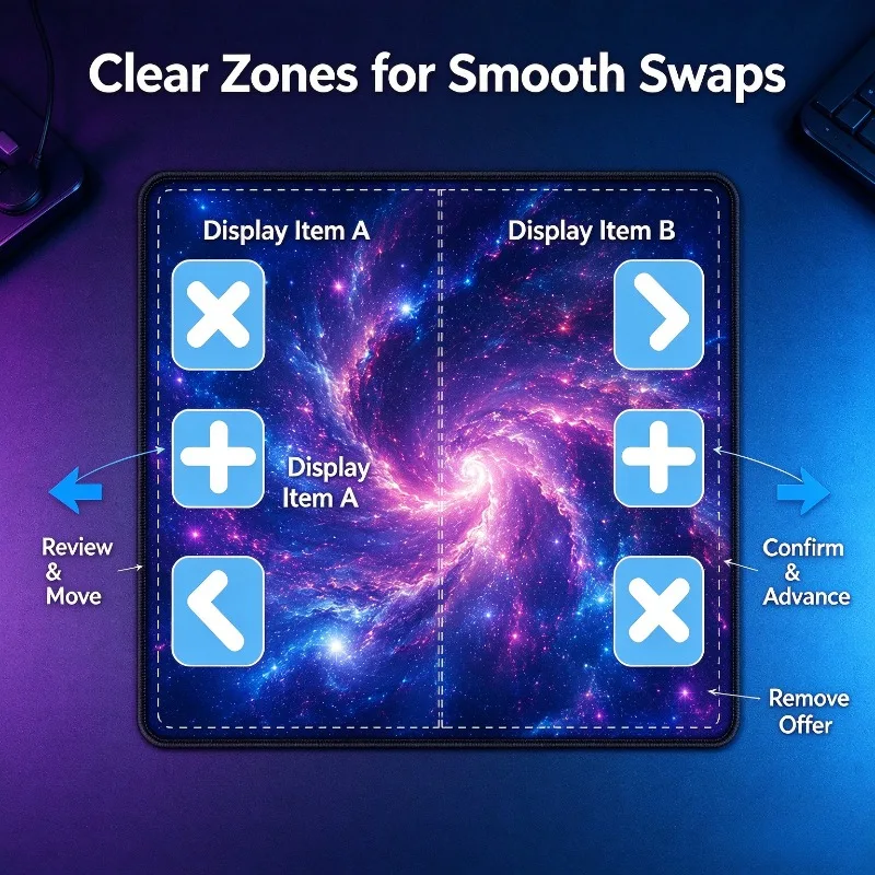 Modern transaction table mat, with anti-slip base, suitable for functional tabletop mats for collectibles and hobbies activities