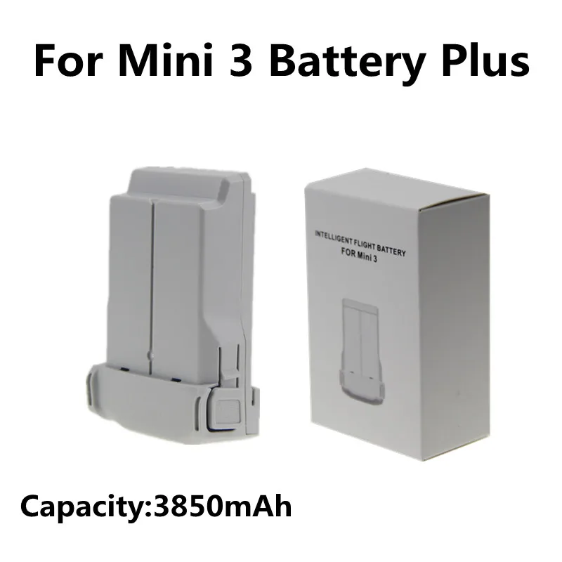 Nueva batería de vuelo inteligente Mini3 Plus, 3850mAh, alta capacidad, máxima vida útil de 47 minutos, Compatible con 3 Pro/Mini 4 Pro