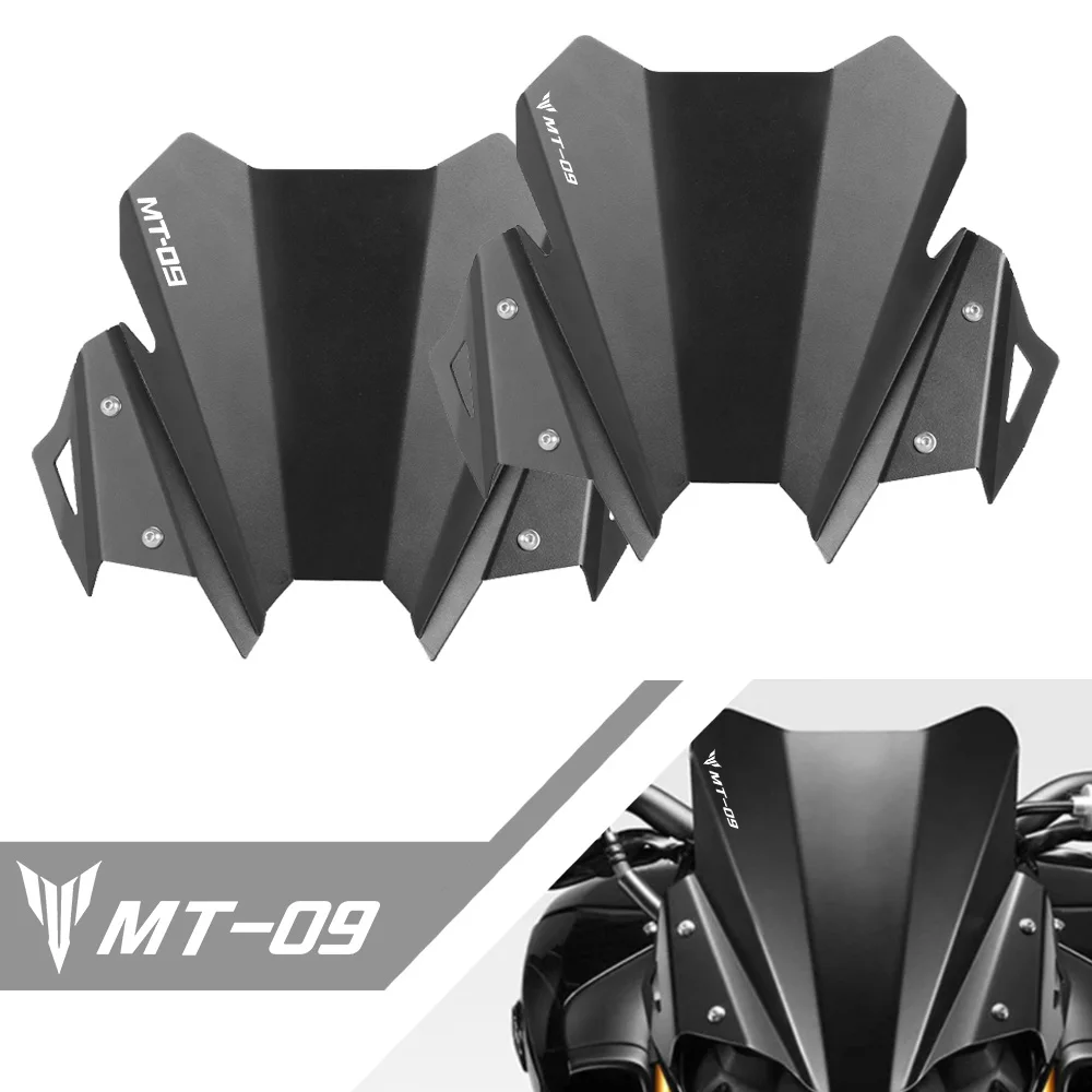 

Motorcycle Accessories Windshield Windscreen CNC Aluminum Wind Shield Deflectore For YAMAHA MT09 MT-09 MT 09 2021 2022 2023 2024