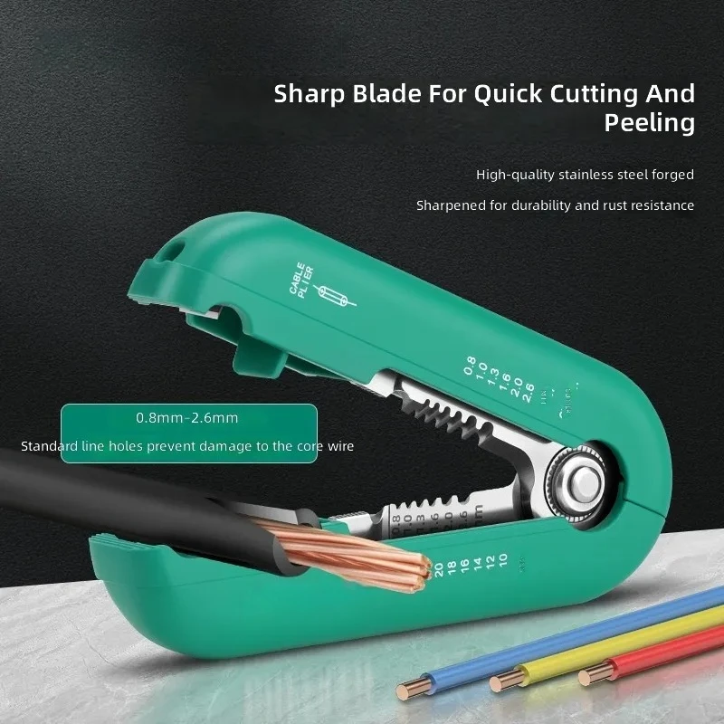 for Wire Stripper Electrician Special New Pliers Industrial Grade Trimmer Multi Function Cable Stripper