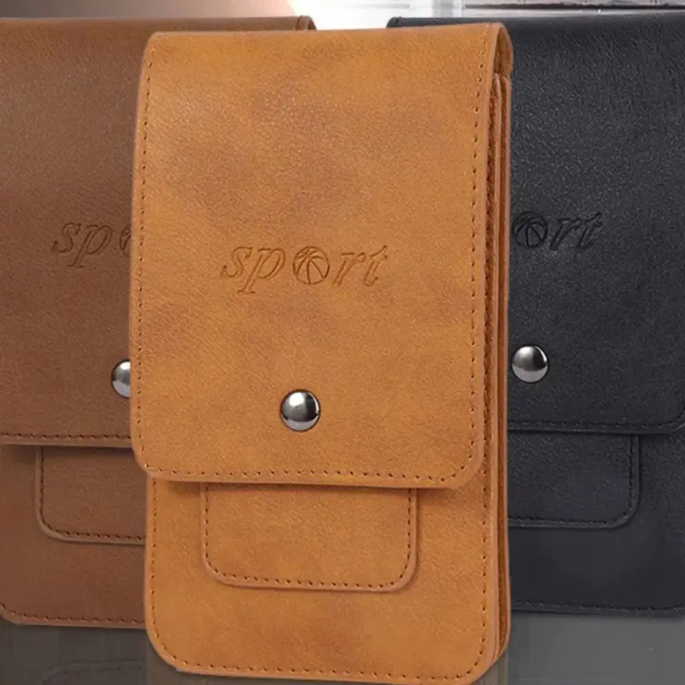 

Large Capacity Mobile Phone Pouch Holster Sport Multi-layer Phone Belt Clip Holster with Metal Buckle Universal