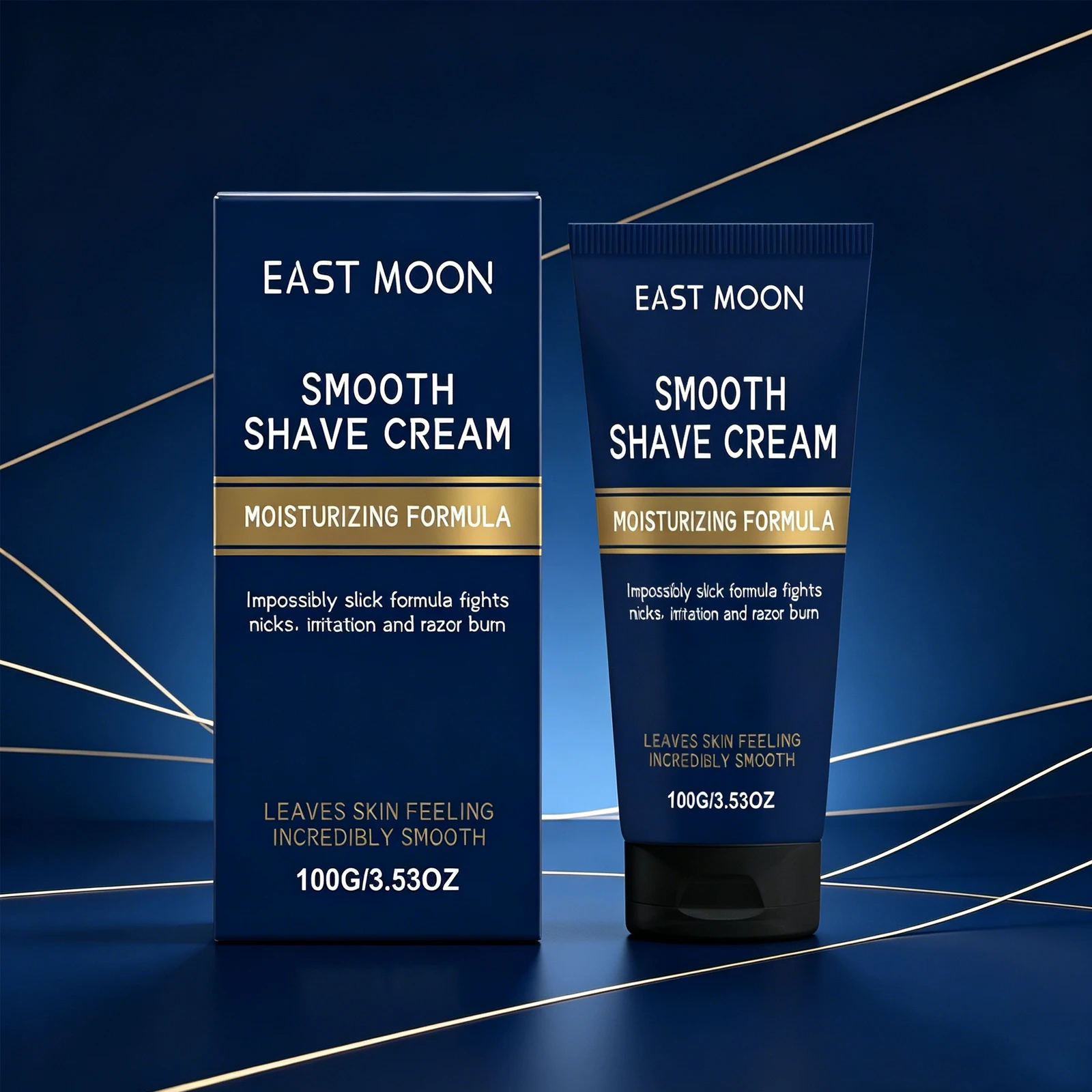 East Moon 100g Men's Smooth Shaving Cream for Daily Use Shaving Texture Refreshing Non-Greasy Light Care Cream