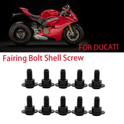 För Ducati V2 V4 Streetfighter Panigale 848 1098 1198 899 959 1199 1299 Kåpbult Skalskruv Motorcykeltillbehör Skruvar 8 best sales Ducati S2R 800 - №4
