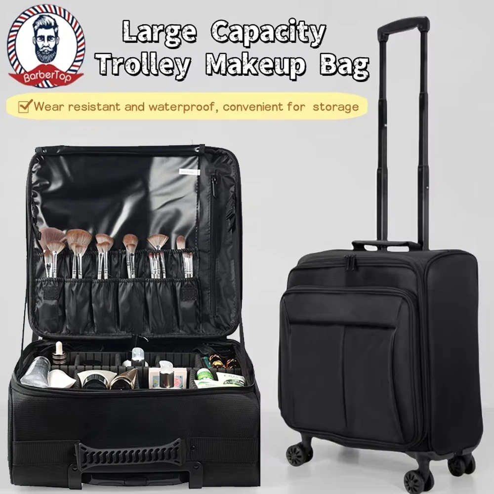 

Cosmetic Brush Storage Bag Women Artist Waist Bags Hair Stylist Makeup Holder Multifunctional Trolley Case