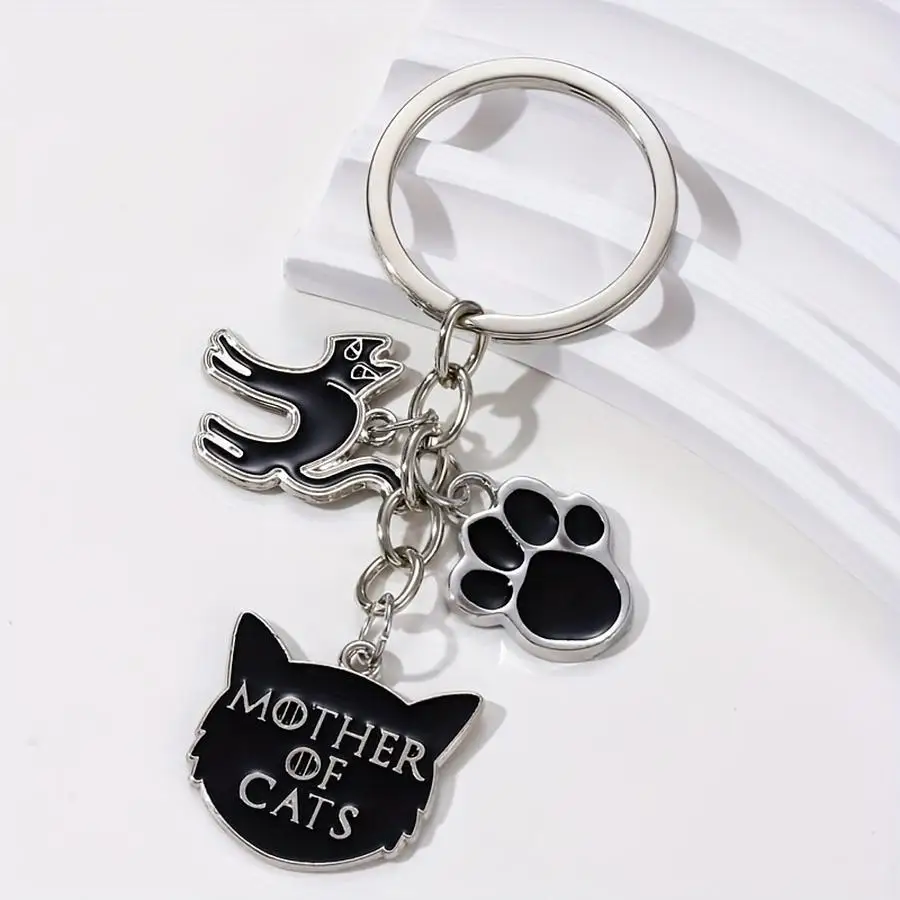 1/5/10/20/50/100pcs Devil Cat Paw Dropping Oil Keychain Funny Positive Mini Items Daughters Friends For sons Birthday Unique Bir