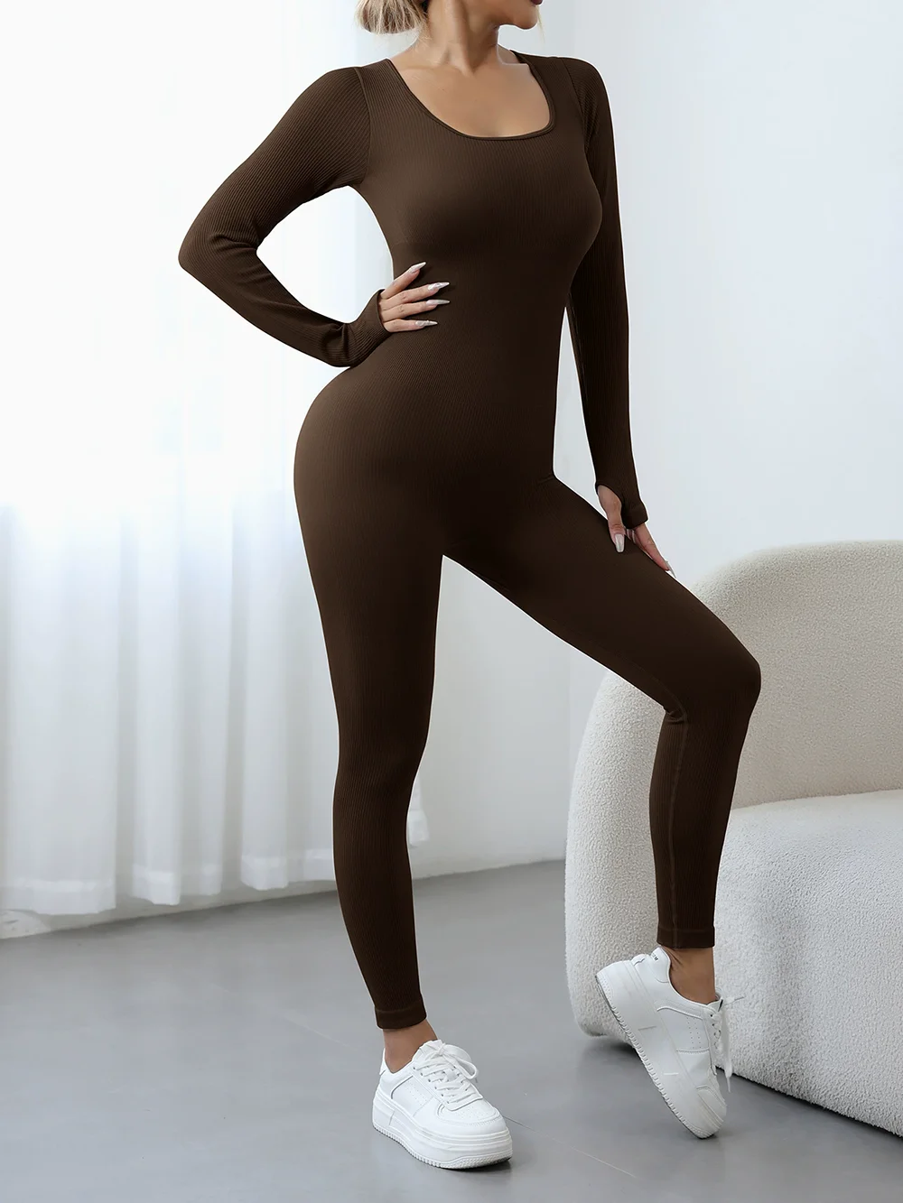 Fashionable New Seamless One-Piece Yoga Wear Sports Set Women's Tight Dance Fitness One-Piece Shaping Garment Yoga Pants