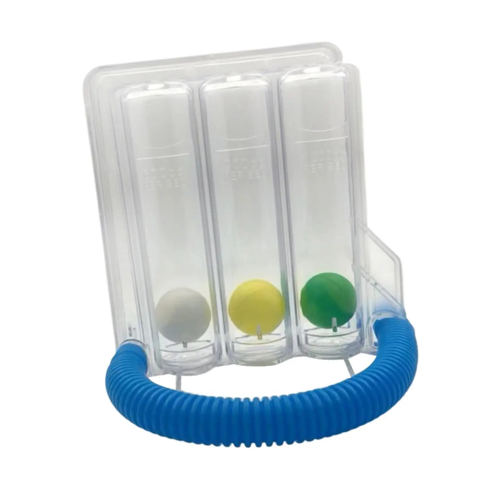 Inspiratory Muscle Trainer PVC Breathing Exerciser Device Airway Clarity Spirometer for Active Healthy Breathing Routine