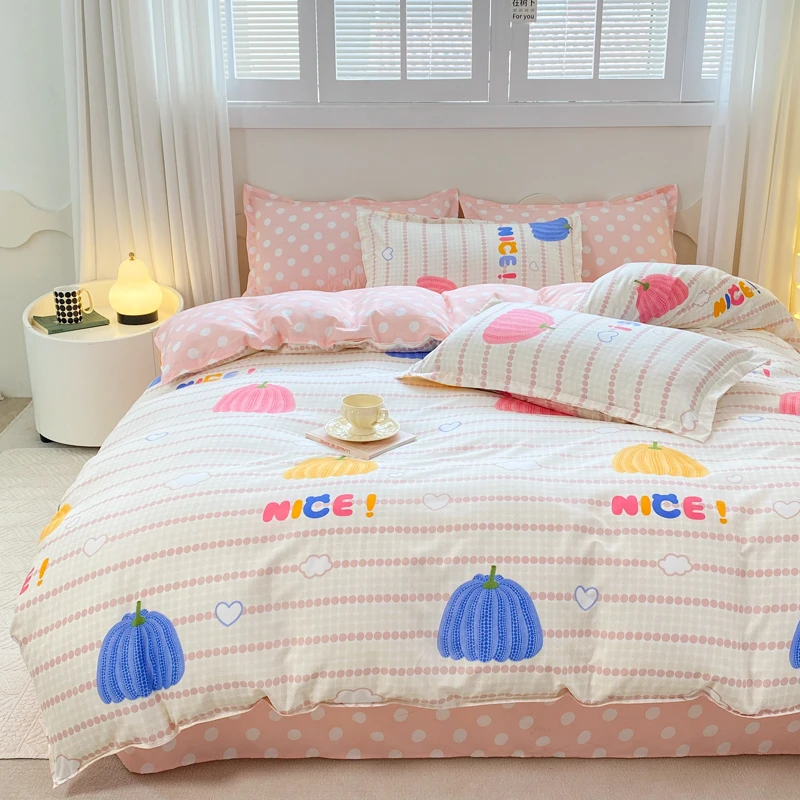 4-piece bedding set comforter set Soft and comfortable  for be suited to four seasons Suitable for the room dormitory