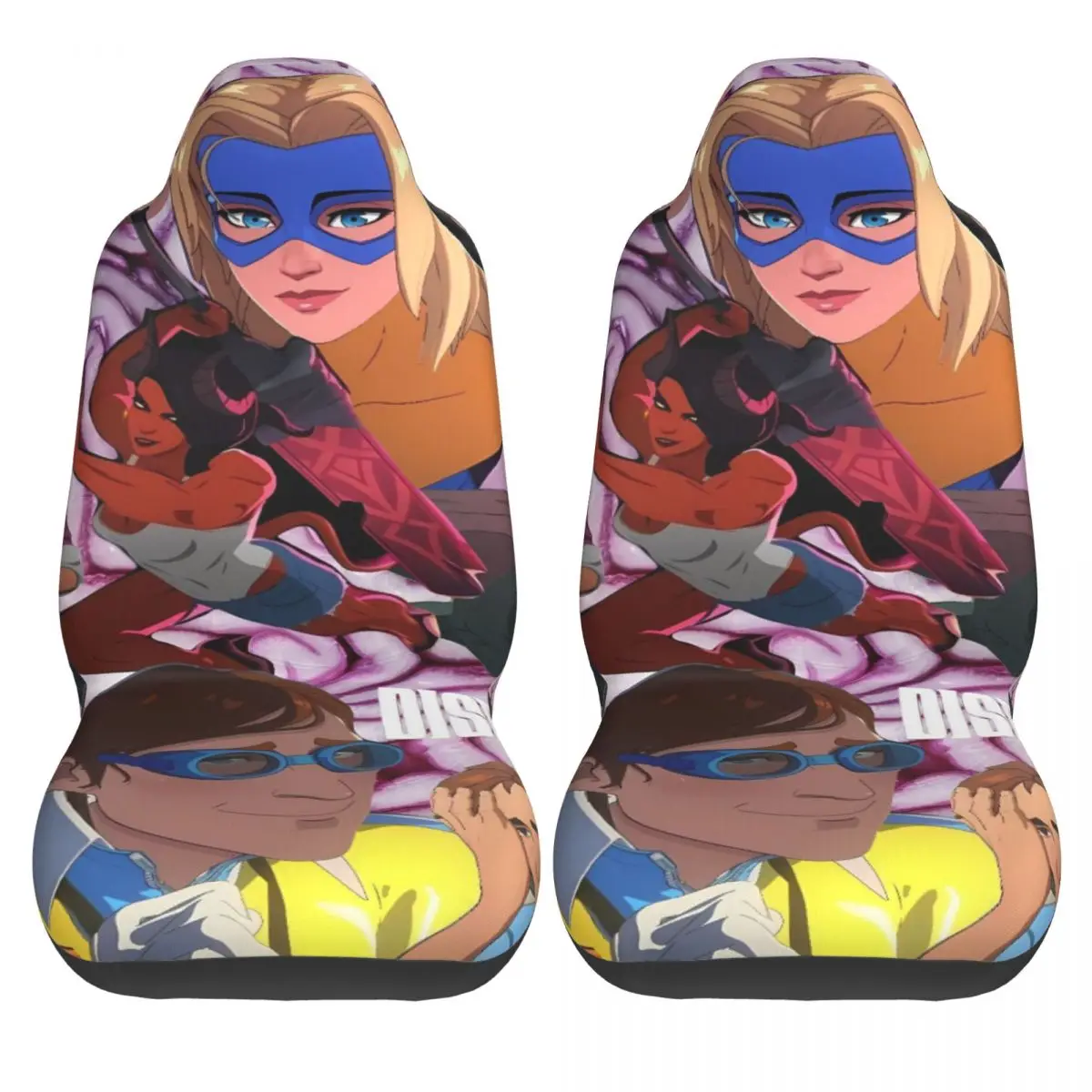 

Dispatch Game Car Seat Covers Two Pieces Cute Auto Seat Covers Truck Polyester Washable Cover