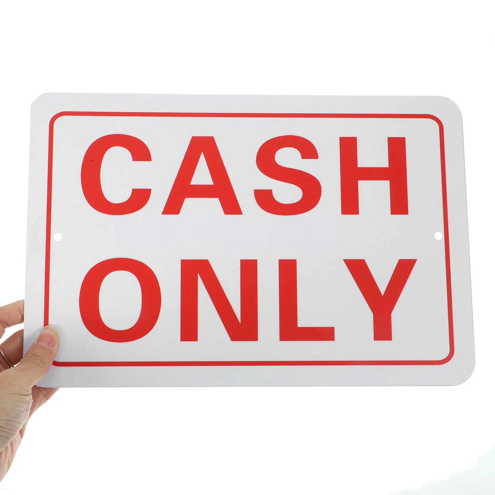 

Sign for Business PVC Cash Sign No Credit Card Accepted Office Retail Store Use Visible from Far Lightweight