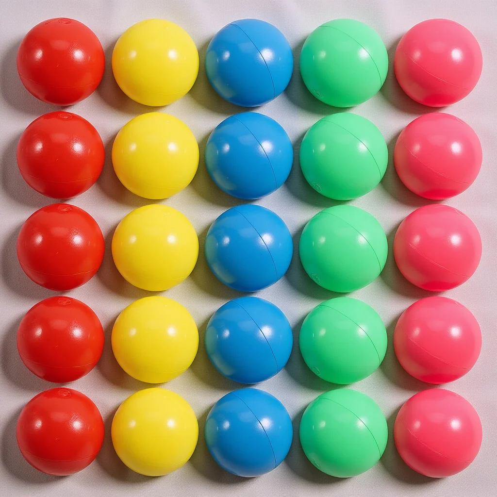 50Pcs Colorful Plastic Counting Balls Small Hollow 2Cm Diameter Lightweight Educational Probability Math Balls