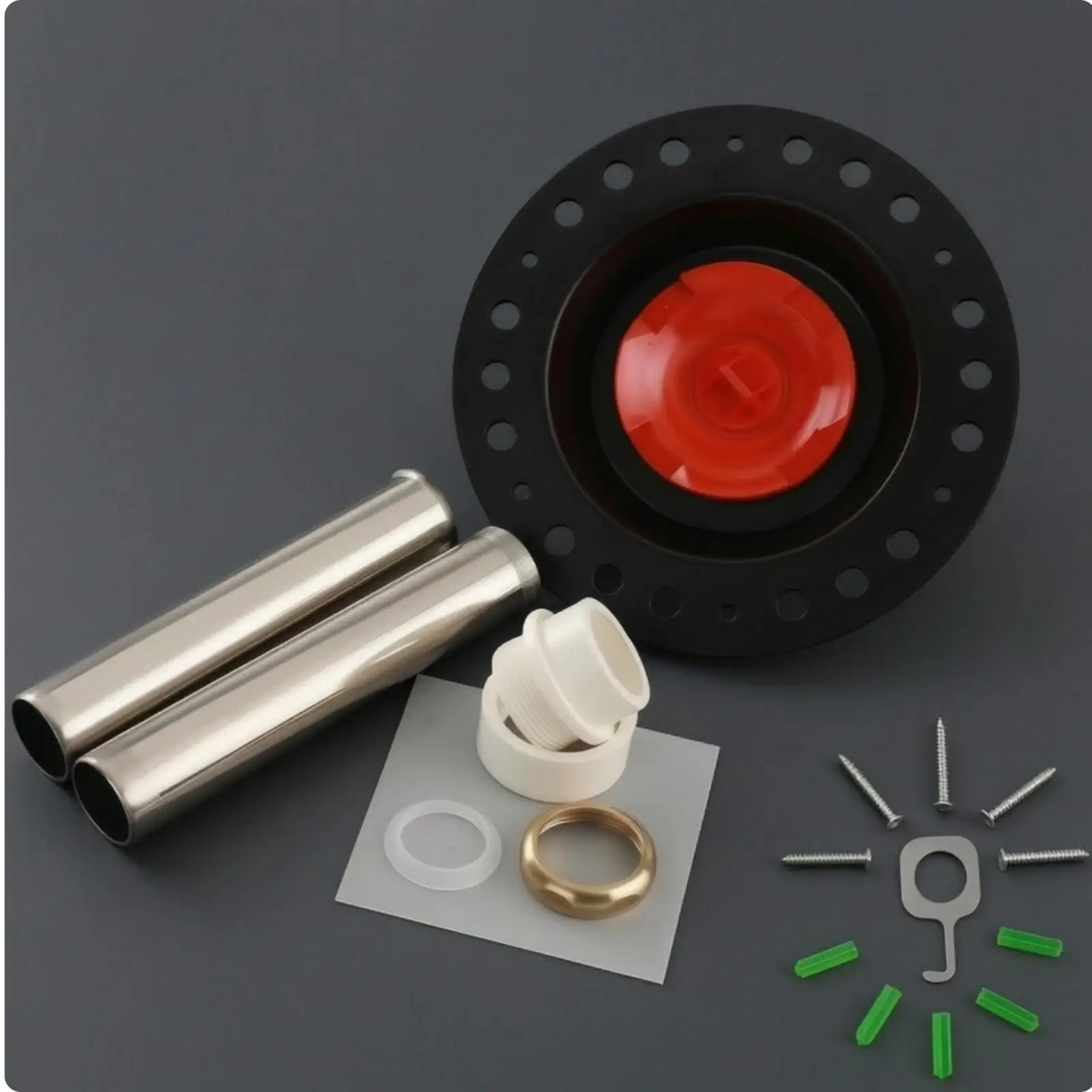 Bathtub Rough in Plumbing Kit with ABS Adapter and Brass Fittings for New Build Washroom Floor Setup