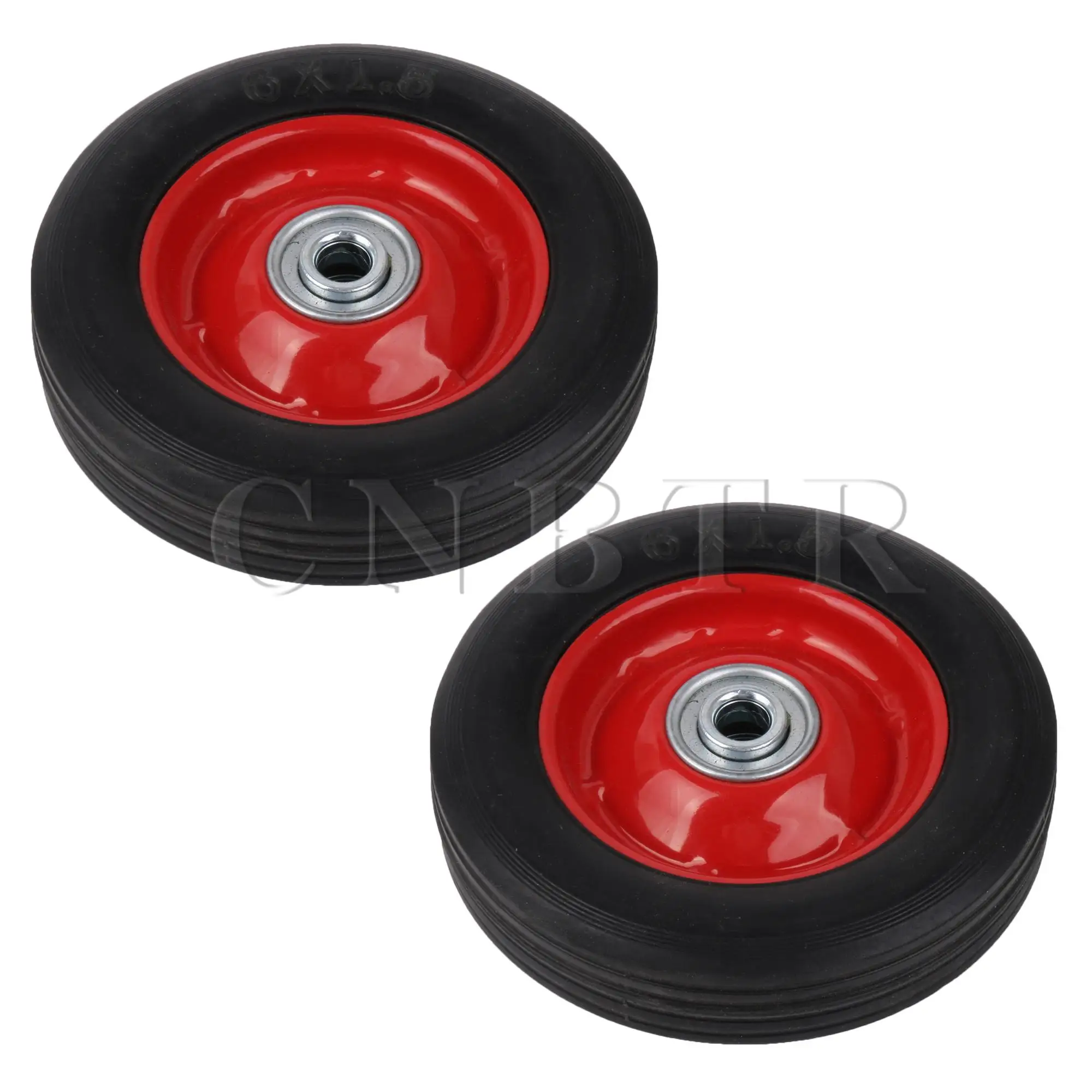 CNBTR 2Pieces Wheelbarrow Tire Wheel Solid 6\