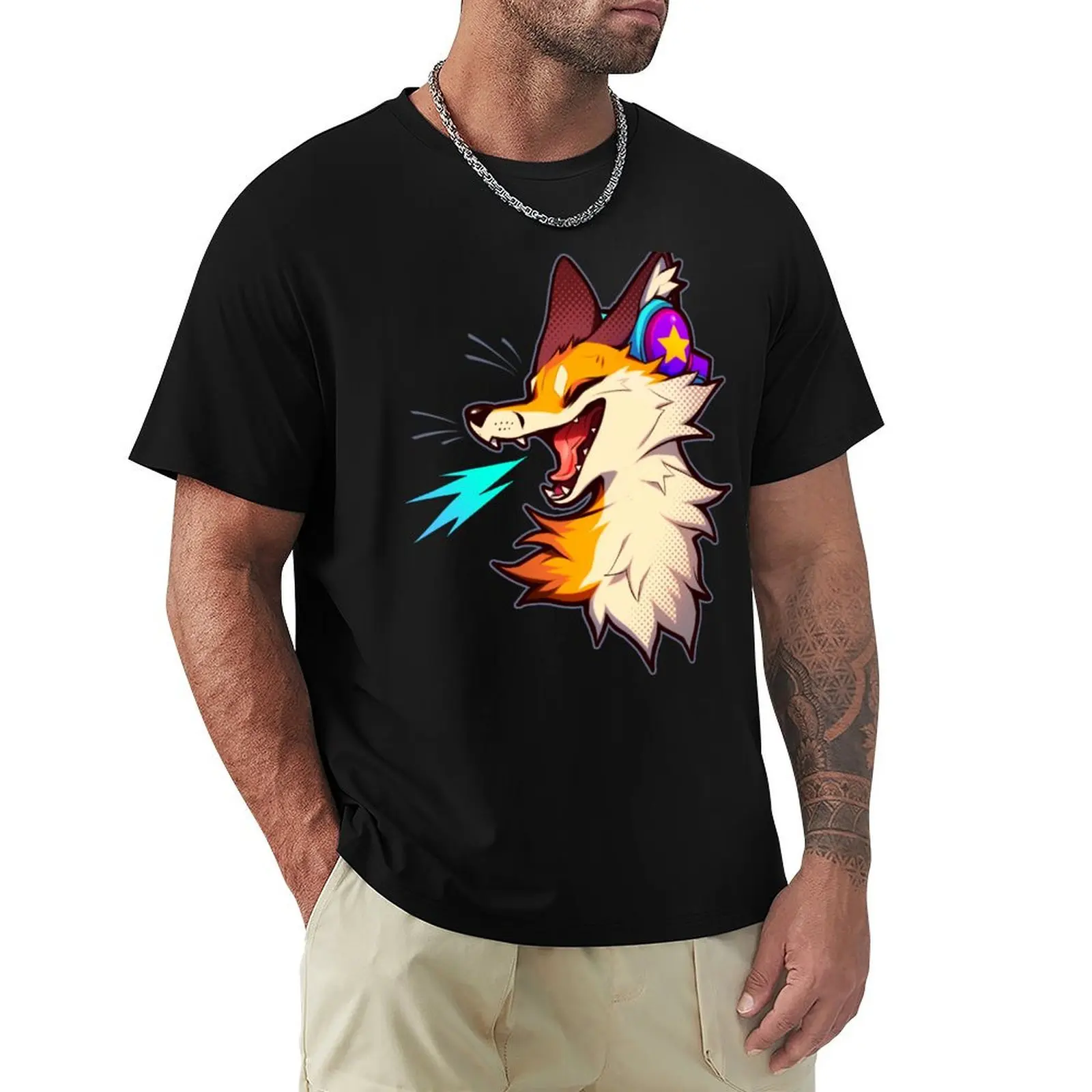 

YIP! T-Shirt anime shirt cotton graphic tees black t shirts for men