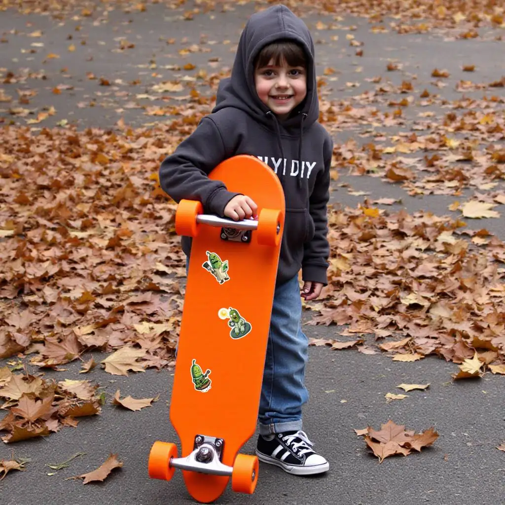 35pcs-50pcs Humorous Vegetable Personification Stickers Cartoon Pickle Characters Stationery Stickers Cartoon Stickers For DIY