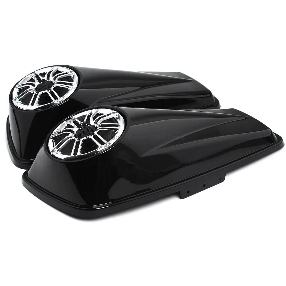 Motorcycle Saddlebag Lid Cutouts Grilles Covers W/ 6\