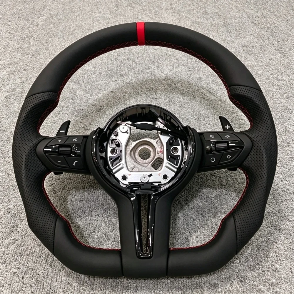Car Steering Wheel Microfiber Leather F10 F30 F15 F16 E70 E90 6 Series 5 Series  X3 X4 X5 M5 M6 Accessories For BMW 3 Series
