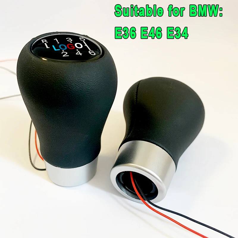 

LED Lights Gear Shift Knob For BMW E36 E46 E34 Transmission Knob Transmission 5 6 Speed Shift Knob Gear Lever Gear Shift Handbal
