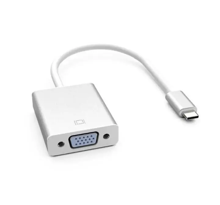 Adaptador Conversor Usb-C 3.1 Type-C Macho Para Vga Fêmea