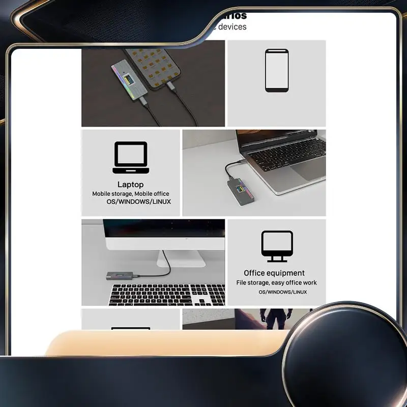 

Корпус Smart M.2 Nvme/SATA SSD, USB 3.2 Gen 2 10 Гбит/с, корпус внешнего адаптера M2 с поддержкой M-Key B + M Key UASP RTL9210-N34R