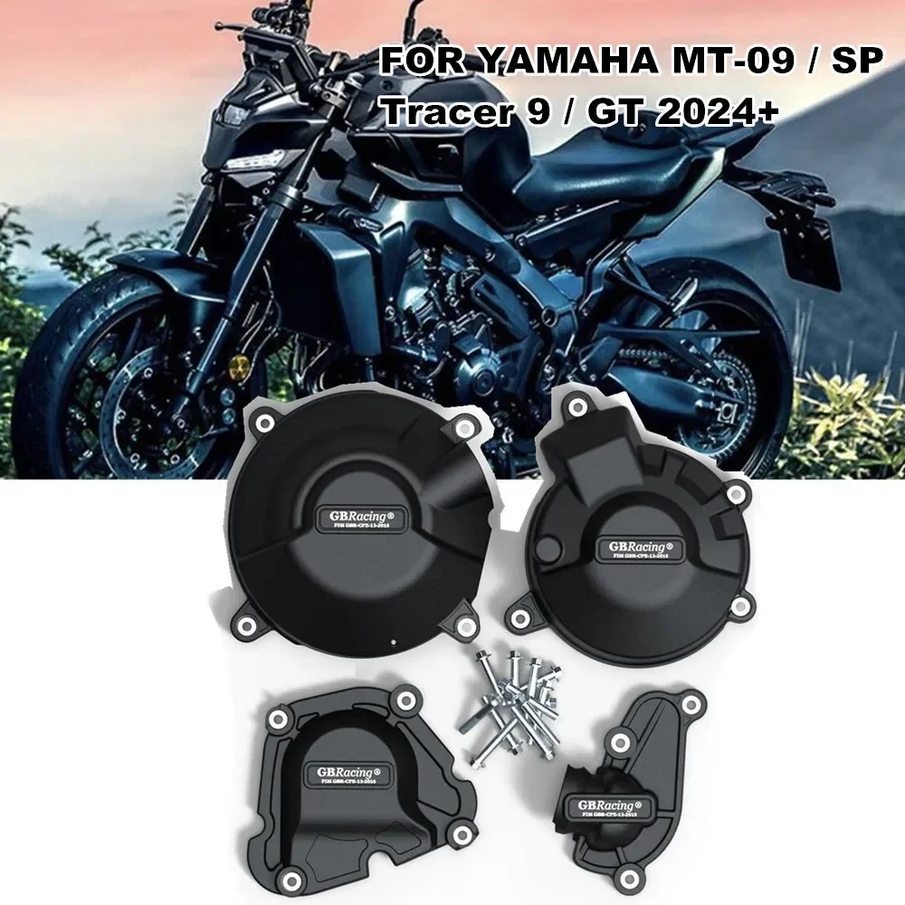

Для YAMAHA MT-09 SP MT 09 Tracer 9 GT Tracer 900 2022-2024 комплекты крышек двигателя мотоцикла, защита капота, крышка двигателя