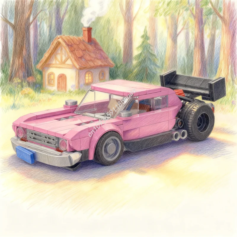 

295 шт. MOC Plymouth Junkerolla Pikes Peak City Champions Модель Строительные блоки Строительство Идея рождественского подарка Игрушки Образование