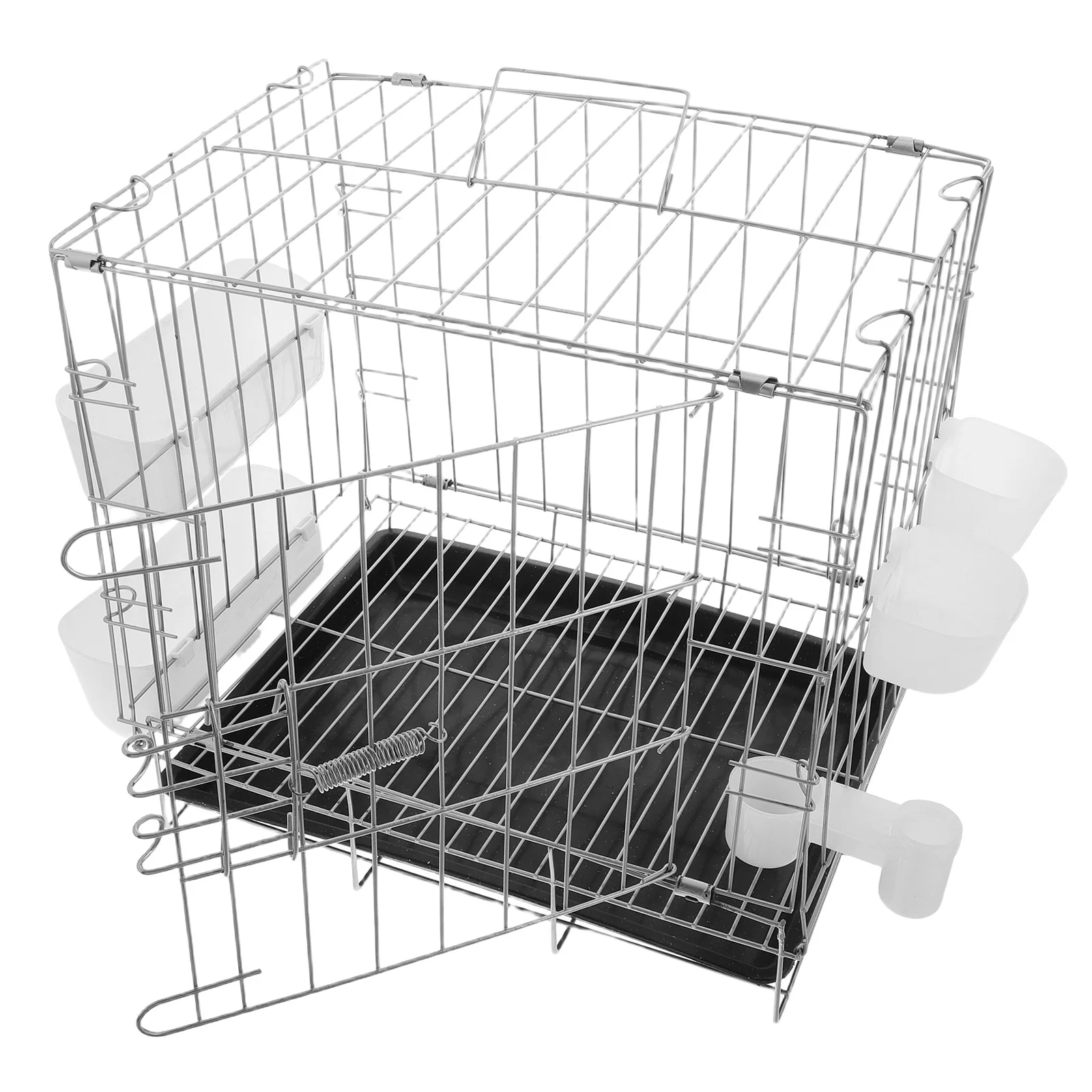 

Folding Pigeon Cage Portable Bird Breeding Crate For Homing Pigeons Parrots Canaries Small Birds Pigeon Transport Box With Tray